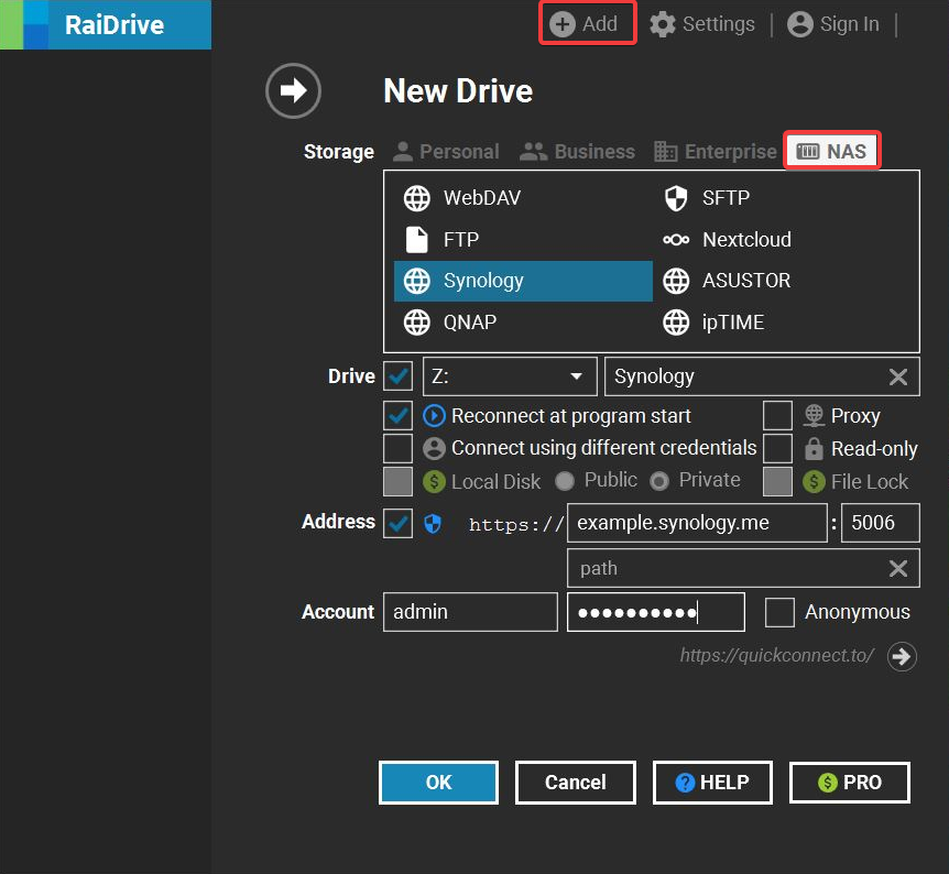RaiDrive